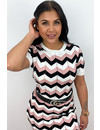 PINK - 'ESTELLE' - INSPIRED ZIGZAG TWO PIECE SET