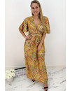 YELLOW - 'MAJORCA' - LUXE BOHO CHIQUE OPEN BACK MAXI DRESS