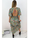 AZURE BLUE - 'MAJORCA' - LUXE BOHO CHIQUE OPEN BACK MAXI DRESS