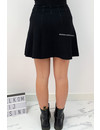 BLACK - 'LUCIA SKIRT' - A LINE SKIRT