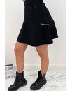 BLACK - 'LUCIA SKIRT' - A LINE SKIRT