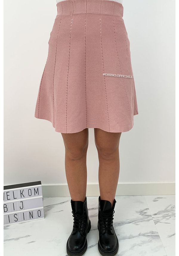 DUSTY PINK - 'LUCIA SKIRT' - A LINE SKIRT