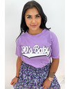 LILA - '90's BABY' - SLOGAN TEE