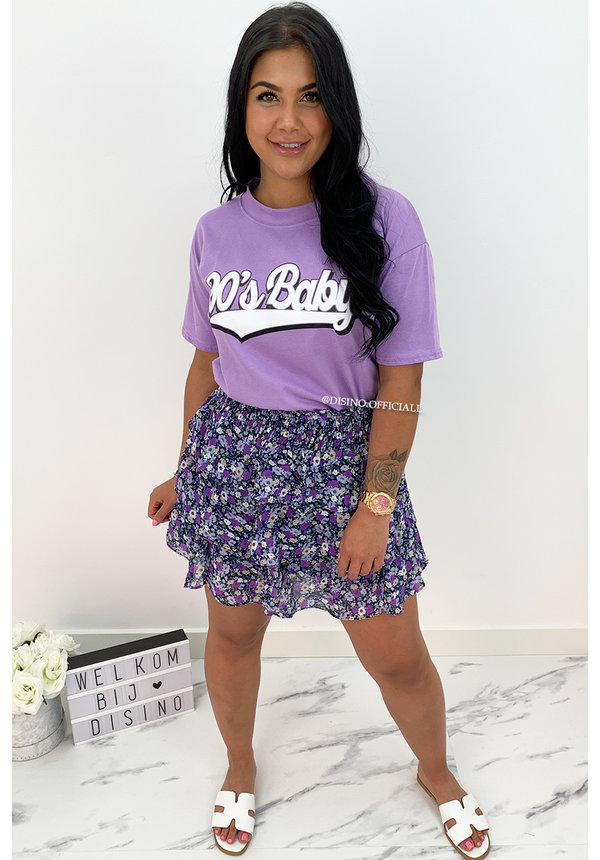 LILA - '90's BABY' - SLOGAN TEE