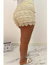 BEIGE - 'LACIE' - ALL OVER LACE SHORT