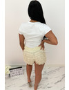 BEIGE - 'LACIE' - ALL OVER LACE SHORT
