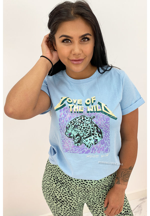 BLUE MINT - 'LOVE OF THE WILD' - AMBIKA LEO TEE