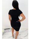 BLACK - 'NINA' - BASIC RIBBED MIDI DRESS