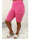 NEON PINK - 'TANISHA' - BIKER SHORTS