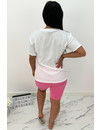 NEON PINK - 'TANISHA' - BIKER SHORTS