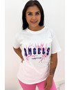 WHITE - 'ANGELS' - OVERSIZED TEE