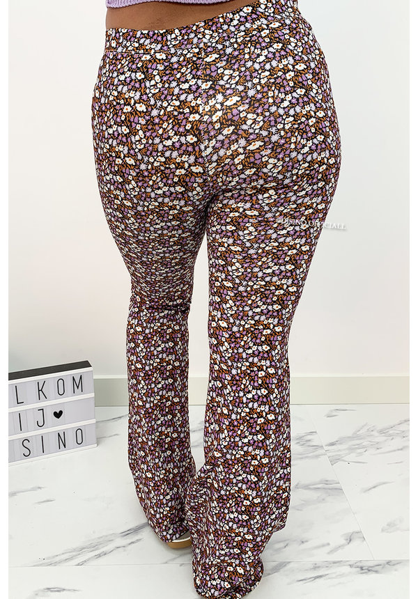 LILA - 'LOVEY' - CUTE FLORAL FLARED PANTS