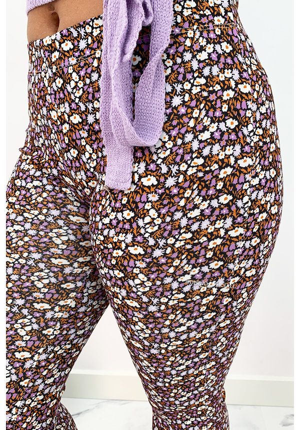 LILA - 'LOVEY' - CUTE FLORAL FLARED PANTS