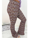 LILA - 'LOVEY' - CUTE FLORAL FLARED PANTS