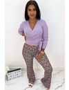 LILA - 'LOVEY' - CUTE FLORAL FLARED PANTS