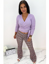 LILA - 'LOVEY' - CUTE FLORAL FLARED PANTS