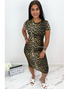 LEOPARD - 'NICKY' - SOFT TOCH LEOPARD PRINT MIDI DRESS