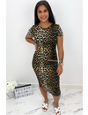 LEOPARD - 'NICKY' - SOFT TOCH LEOPARD PRINT MIDI DRESS