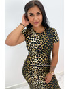 LEOPARD - 'NICKY' - SOFT TOCH LEOPARD PRINT MIDI DRESS