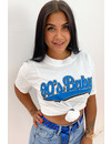 WHITE BLUE - '90's BABY' - SLOGAN TEE