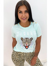 MINT GREEN - 'FUNKY TIGERS' - INSPIRED TEE