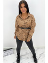 CAMEL - 'DEMI STARS' - OVERSIZED CORDUROY BLOUSE STAR PRINTED