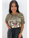 LEOPARD - 'GAMBLE' - OVERSIZED INSPIRED LEO HEAD TEE