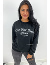 BLACK - 'DIE FOR DIOR SWEATER' - SOFT TOUCH INSPIRED LONG SLEEVE SWEATER