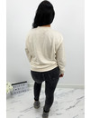 BEIGE - 'DIE FOR DIOR SWEATER' - SOFT TOUCH INSPIRED LONG SLEEVE SWEATER