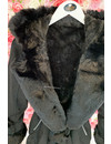 BLACK - 'TABITHA LONG' - SUPER QUALITY LONG LAMMY FUR COAT