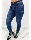 HELLO MISS - DARK BLUE - HIGH RISE SKINNY JEANS - 973