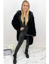 BLACK - 'SOPHIE LONG' - LONG SUPER SOFT FAUX FUR COAT