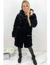 BLACK - 'SOPHIE LONG' - LONG SUPER SOFT FAUX FUR COAT