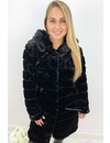 BLACK - 'SOPHIE LONG' - LONG SUPER SOFT FAUX FUR COAT