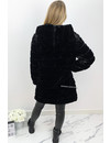 BLACK - 'SOPHIE LONG' - LONG SUPER SOFT FAUX FUR COAT