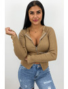 CAMEL - 'KENDALL' - ZIPPED TOP