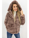 MOCCA - 'CUDDLE ME' - PREMIUM QUALITY FAUX FUR JACK WITH CAPUCHON