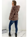 MOCCA - 'CUDDLE ME' - PREMIUM QUALITY FAUX FUR JACK WITH CAPUCHON