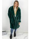 PETROL GREEN - 'FLUFFY DIVA' - SOFT FAUX FUR COAT