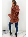 ROSE - 'CUDDLE ME' - PREMIUM QUALITY FAUX FUR JACK WITH CAPUCHON