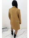 CAMEL - 'ELINE' - CLASSY COAT TUSSEN MANTEL JAS