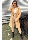 CAMEL - 'ELINE' - CLASSY COAT TUSSEN MANTEL JAS