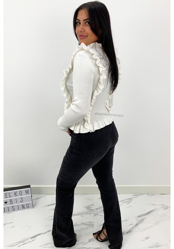 QUEEN HEART JEANS - BLACK DENIM - SUPER 