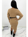 CAMEL - 'ZIVA' - PREMIUM QUALITY V DRESS