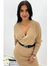 CAMEL - 'ZIVA' - PREMIUM QUALITY V DRESS