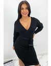 BLACK - 'ZIVA' - PREMIUM QUALITY V DRESS