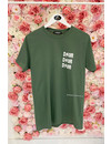 KHAKI GREEN - 'THUNDER DIOR' - INSPIRED OVERSIZED TEE