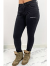 QUEEN HEARTS JEANS - DENIM BLACK - PREMIUM QUALITY MID HIGH WAIST - 769