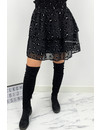 BLACK - 'MANDY SKIRT' - PREMIUM QUALITY LEOPARD SKIRT