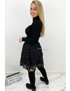 BLACK - 'MANDY SKIRT' - PREMIUM QUALITY LEOPARD SKIRT